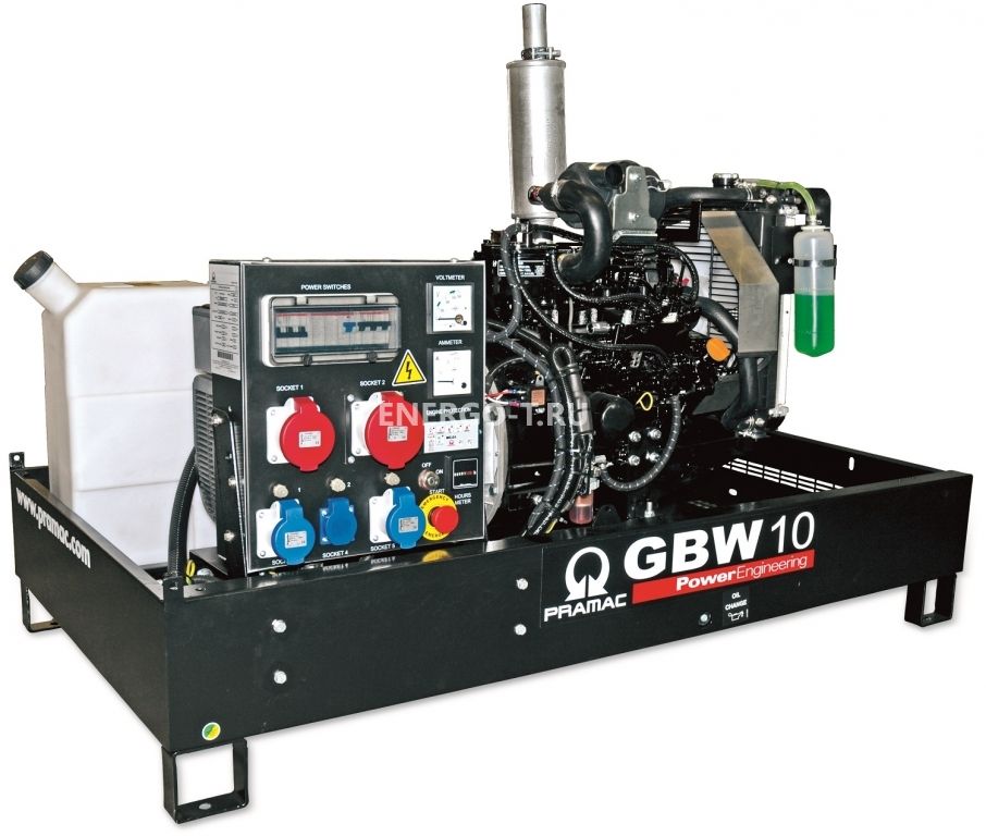 Дизельный генератор PRAMAC GBW 10 Y 1 фаза